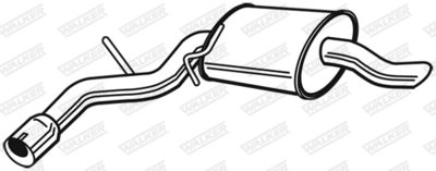 Rear Muffler WALKER 23067