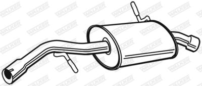 Rear Muffler WALKER 23087