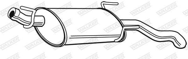 WALKER 23097 Rear Muffler