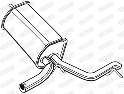Rear Muffler WALKER 23115