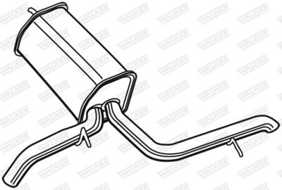 Rear Muffler WALKER 23117
