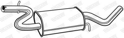 Centre Muffler WALKER 23127