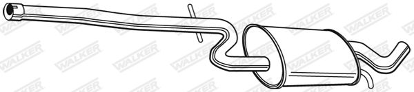 WALKER 23135 Centre Muffler