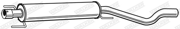 WALKER 23148 Centre Muffler