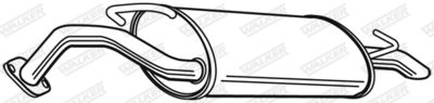 Rear Muffler WALKER 23156