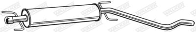 Centre Muffler WALKER 23158
