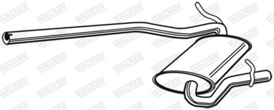Centre Muffler WALKER 23185