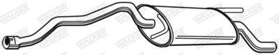 Rear Muffler WALKER 23204