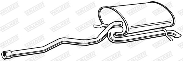 WALKER 23205 Rear Muffler