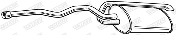 WALKER 23206 Rear Muffler
