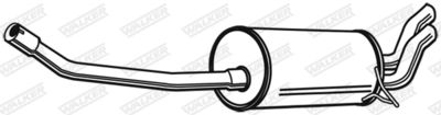 Rear Muffler WALKER 23398