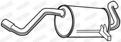 Rear Muffler WALKER 23399