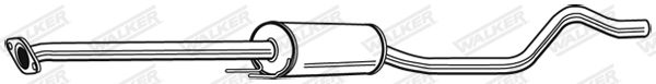 WALKER 23480 Centre Muffler