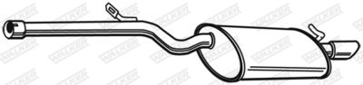 Rear Muffler WALKER 23489