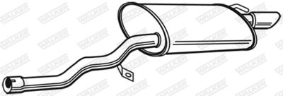 Rear Muffler WALKER 23490