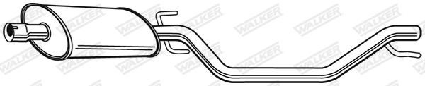 WALKER 23512 Centre Muffler