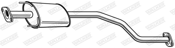 WALKER 23644 Centre Muffler