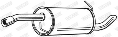 Rear Muffler WALKER 23697