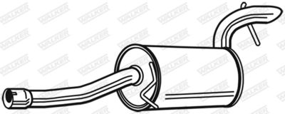 Rear Muffler WALKER 23887