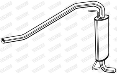Rear Muffler WALKER 23986