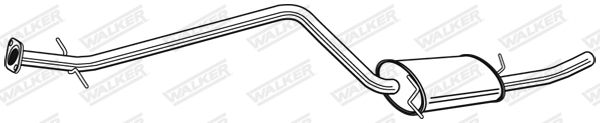 WALKER 24082 Centre Muffler