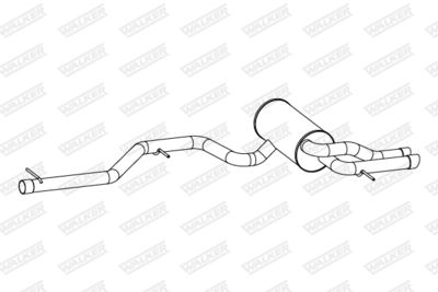 Rear Muffler WALKER 24106