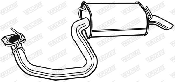 WALKER 24142 Rear Muffler