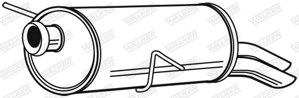 WALKER 24148 Rear Muffler