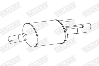 Rear Muffler WALKER 24237