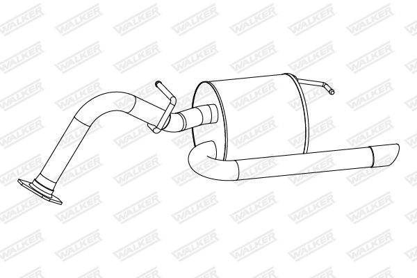 WALKER 24271 Rear Muffler