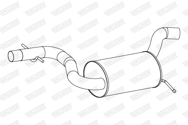 WALKER 24273 Centre Muffler
