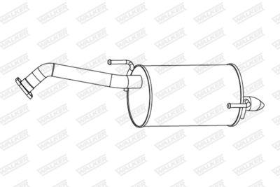 Rear Muffler WALKER 24296