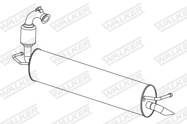 WALKER 24305 Rear Muffler