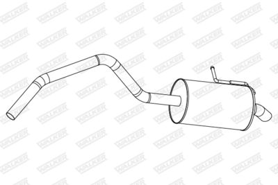 Rear Muffler WALKER 24311