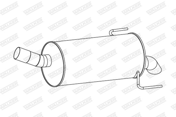 WALKER 24317 Rear Muffler