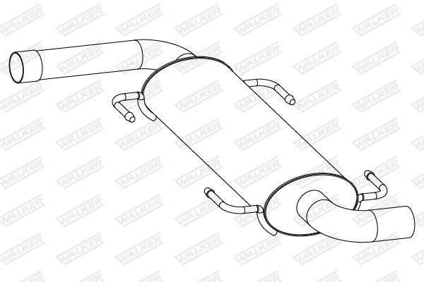 WALKER 24320 Rear Muffler