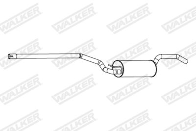 Rear Muffler WALKER 24344