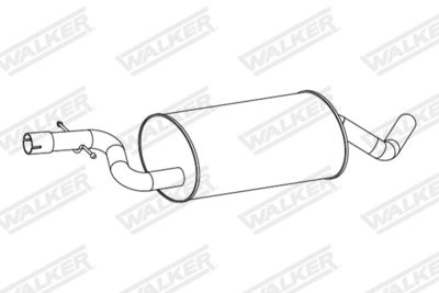 Centre Muffler WALKER 24345