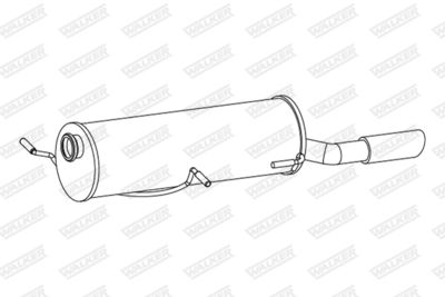 Rear Muffler WALKER 24403