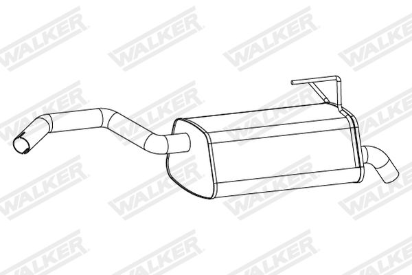 WALKER 24411 Rear Muffler