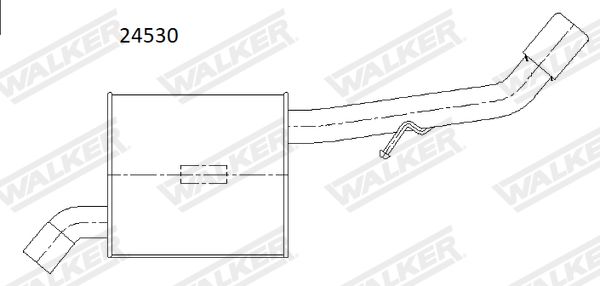 WALKER 24530 Rear Muffler