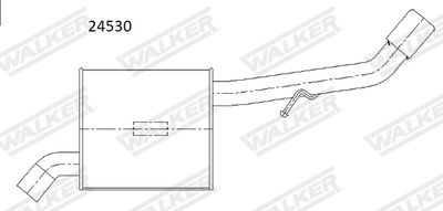Rear Muffler WALKER 24530