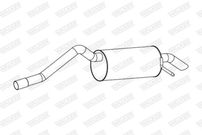 Rear Muffler WALKER 25228