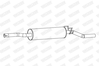 Centre Muffler WALKER 25235