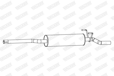 Centre Muffler WALKER 25236