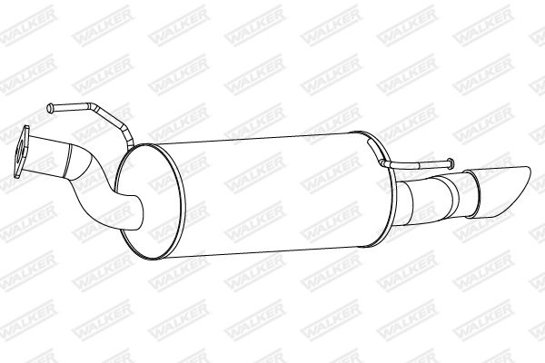 WALKER 25286 Rear Muffler