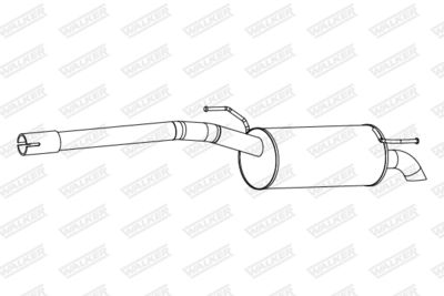 Rear Muffler WALKER 25299
