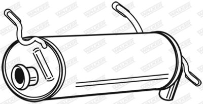 Rear Muffler WALKER 70070
