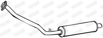 Front Muffler WALKER 70288