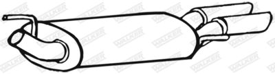 Rear Muffler WALKER 70612